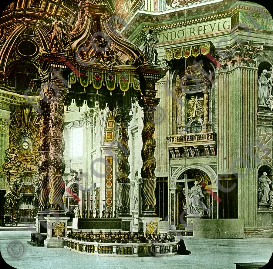 Der Hochaltar von St. Peter | The high altar of St. Peter - Foto foticon-simon-033-003.jpg | foticon.de - Bilddatenbank für Motive aus Geschichte und Kultur